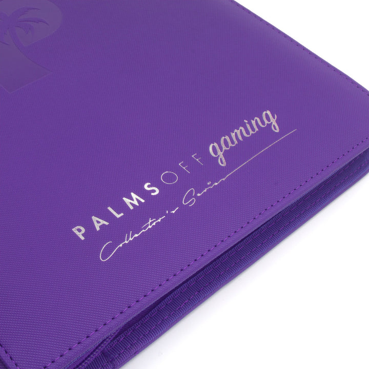 Palms Off Gaming - Collector's Series 9 Pocket Zip Trading Card Binder - PURPLE