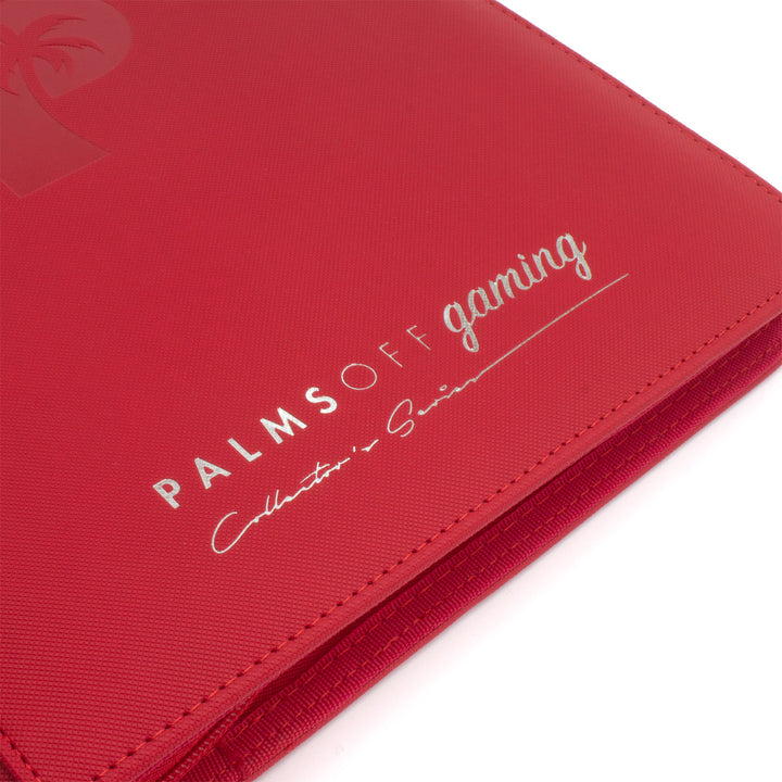 Palms Off Gaming - Collector's Series 9 Pocket Zip Trading Card Binder - RED