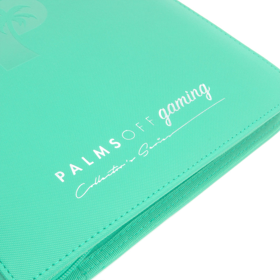 Palms Off Gaming - Collector's Series 9 Pocket Zip Trading Card Binder - Turquoise