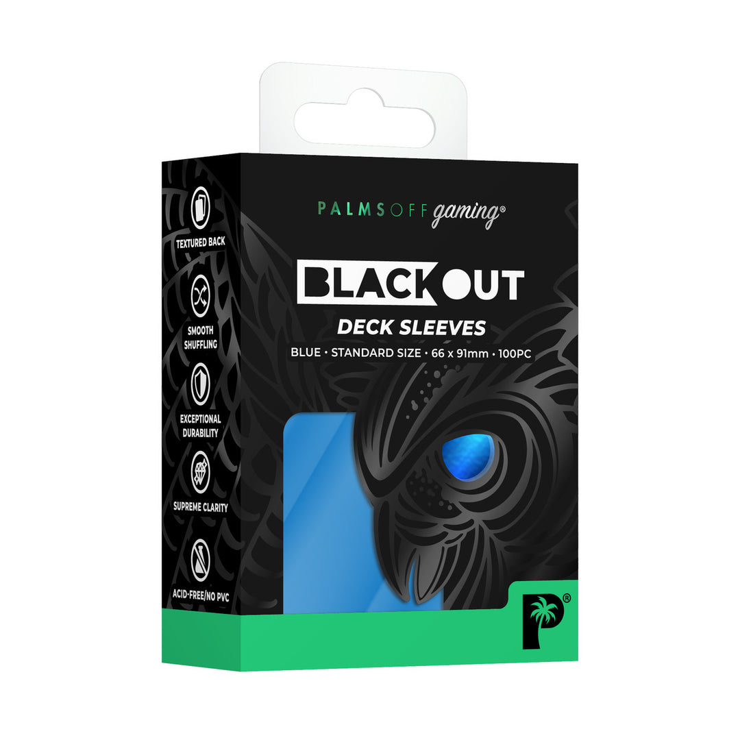 Blackout Deck Sleeves - Standard Size - Blue