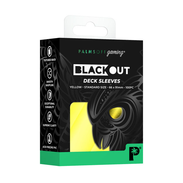 Blackout Deck Sleeves - Standard Size - YELLOW