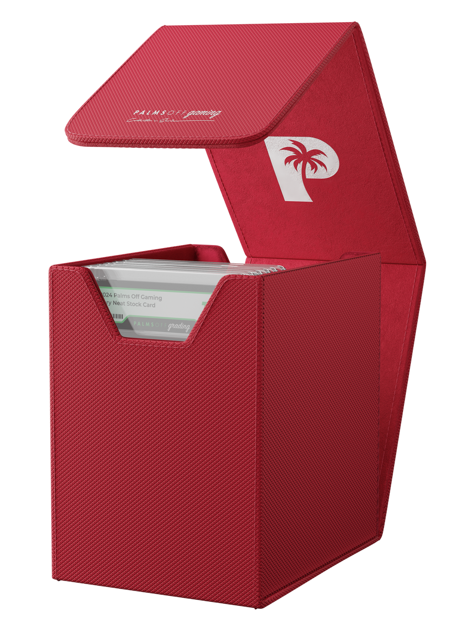 Palms Off Gaming - Collector's Series Graded Card Storage Case - Small - Red