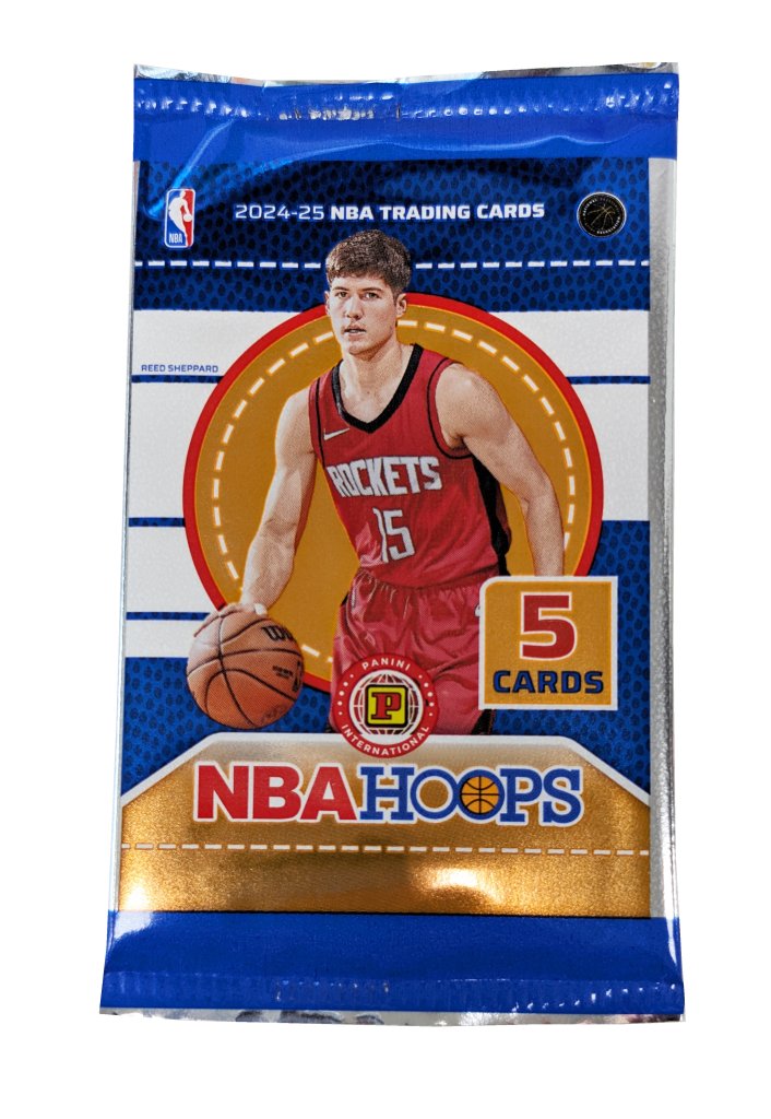 PANINI NBA 2024- 2025 Hoops Basketball GRAVITY FEED. 5 x card per pack